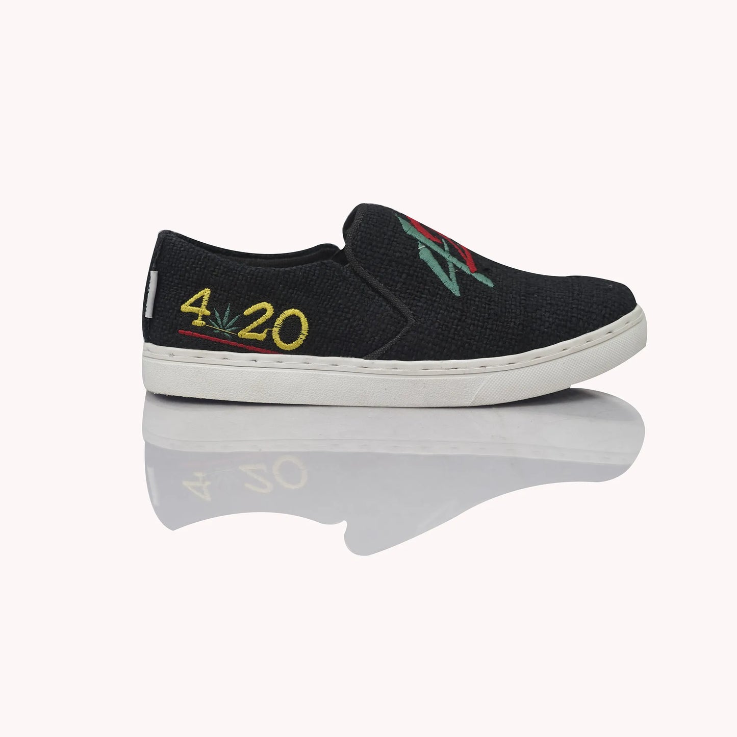420 EMBROIDERED HEMP SHOES