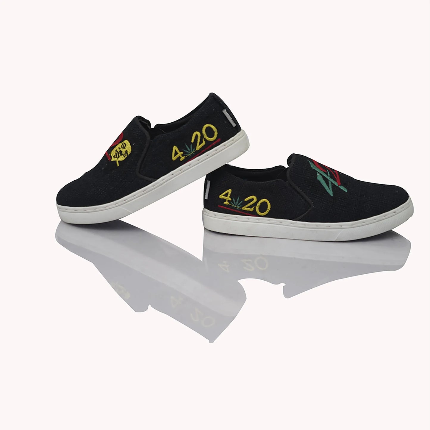 420 EMBROIDERED HEMP SHOES