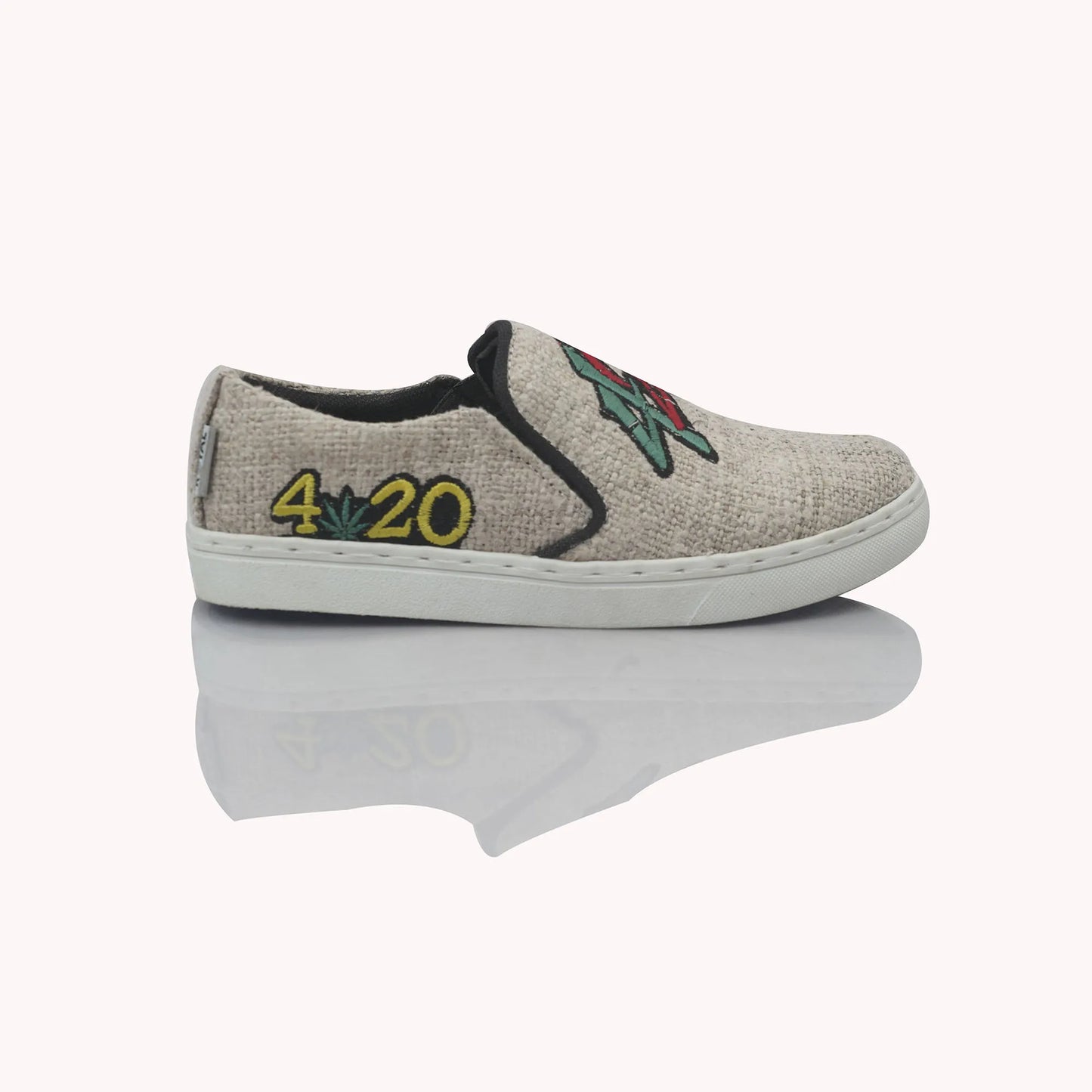 420 EMBROIDERED HEMP SHOES