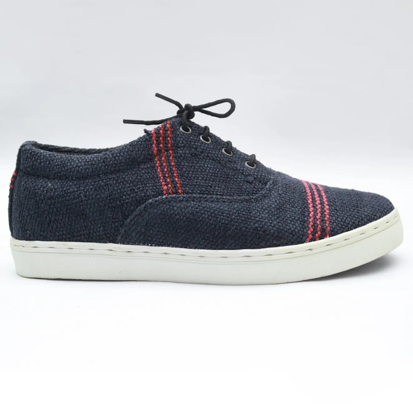 BLACK HEMP CANVAS SHOES