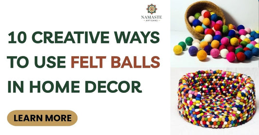 creative ways to use felt balls in home decor