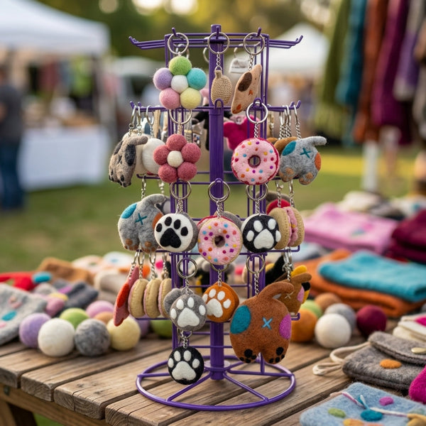 Handmade Felt Keyrings Collection