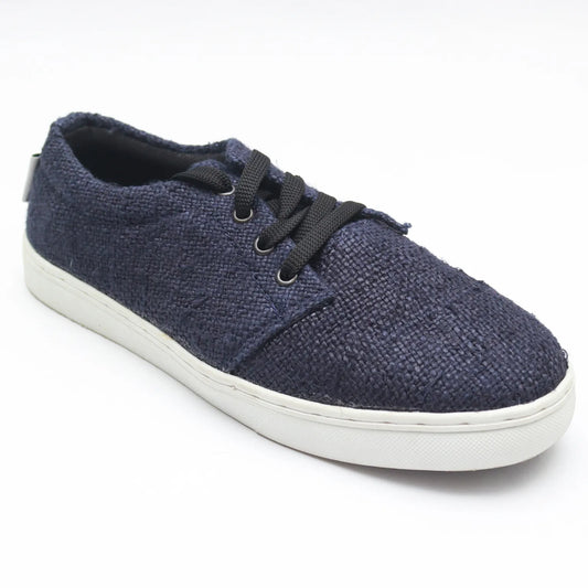 BLUE HEMP CANVAS SHOES