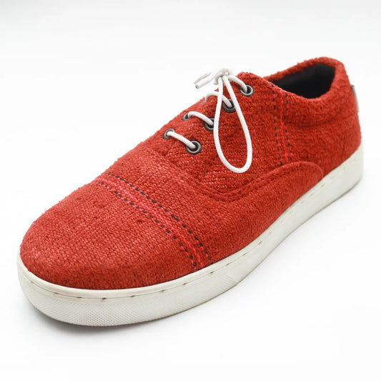 RED CANVAS SHOES