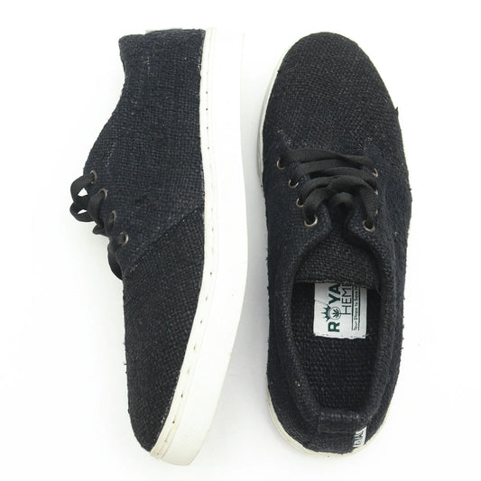 RAVEN BLACK HEMP SNEAKERS