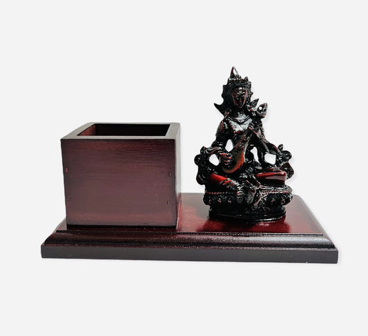 Pen Holder with Saraswati Statue